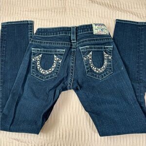 True Religion Dark Blue Boot Cut Jeans